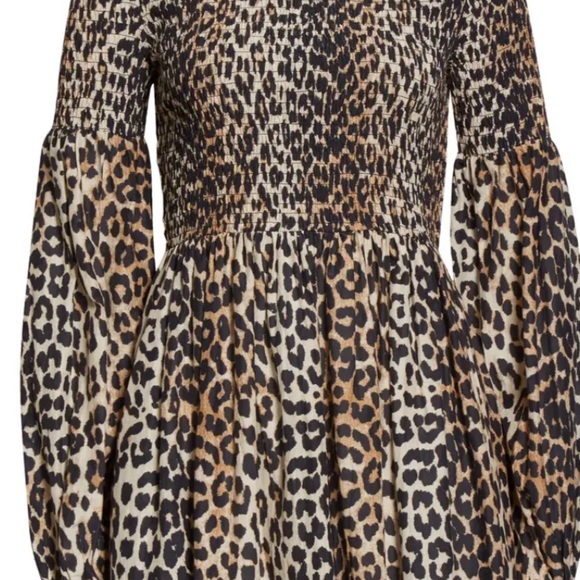 Ganni women’s size 2 dress leopard - Picture 7 of 8